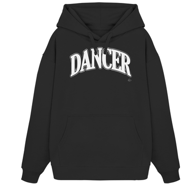 Dancer Hoodie front print  - Organic Oversize Hoodie
